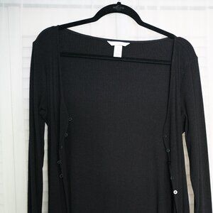 H&M Womens Partial Button Up Sweater